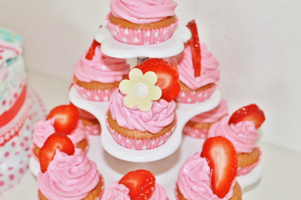 Erdbeer-Mascarpone-Cupcakes