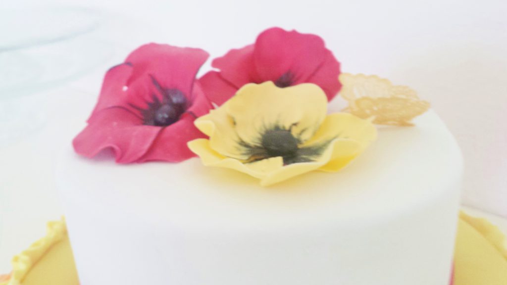 Fondant Mohnblumen